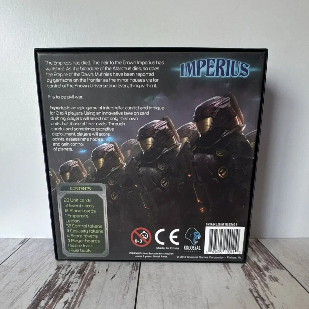 Kolossal Games Imperius Sci-Fi Board Game 2-4P Ages 14+ 2018